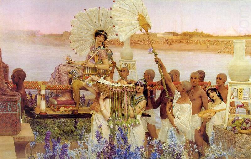 Alma Tadema The Finding of Moses china oil painting image